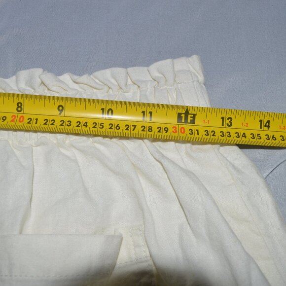 Forever 21 NYC brown crop top long sleeve and white shorts women size small - Picture 5 of 7